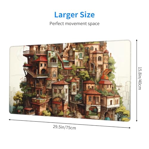 Tapis de souris extra large haut de gamme imprimé château HYTTER - 2