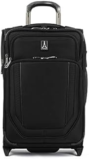 Travelpro Crew Versapack Softside Expandable Upright Luggage, Jet Black, Carry-On 19-Inch