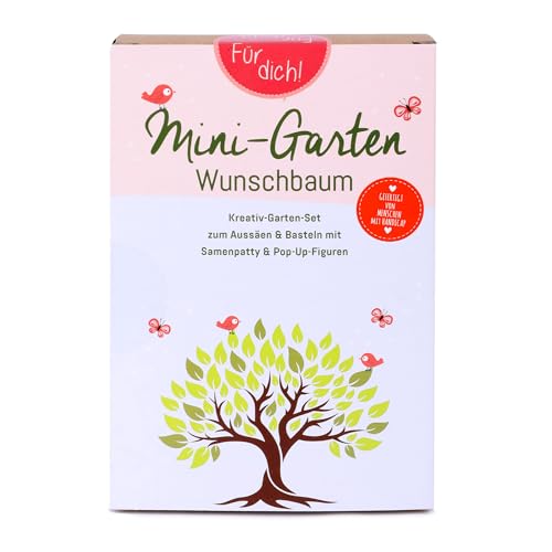 Tool & Tree mini-Garten Wunschbaum – Pop-Up Anzuchtset mit Mammutbaum-Saatgut, Kokostabletten & Deko – Nachhaltiges DIY Growbox Komplettset – Gartenliebhaber Set für Naturfreunde & kreative Gärtner