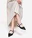 Slingback Flats for Women, Pointed Toe Women's Flats Square Topline Slip On for Fashion Dressy Date Comfort Casual Office Shoes for Women Black