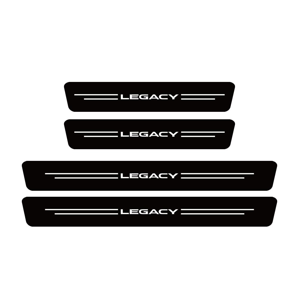 Sdyayfge Normal 4Pcs Kick Plates Car Door Sill Protector,For Subaru Legacy