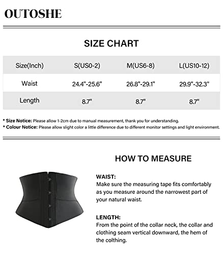 Outoshe Women's Underbust Elastic Waist Trainer Belt Hourglass Body Shaper Lingerie Corset Cincher Beige #TOP5