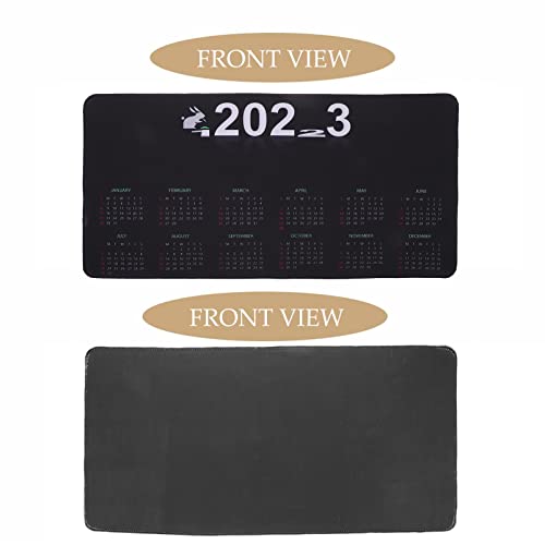 Mobestech 2023 Bloco De Calendário Antiderrapante Retangular Para Jogos De Escritório Laptop PC Masc