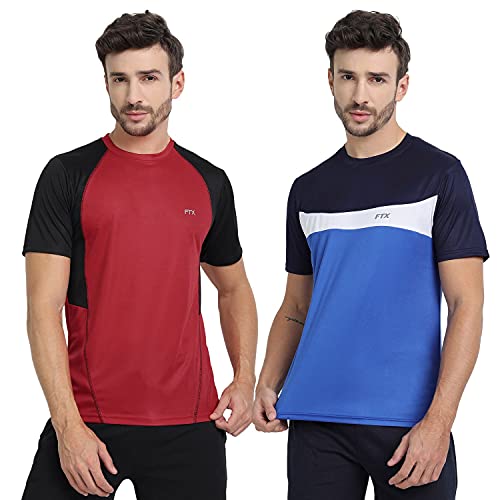 Image of FTX Men's Dri-Fit Round Neck T-Shirt Combo - Pack of 2 (710)