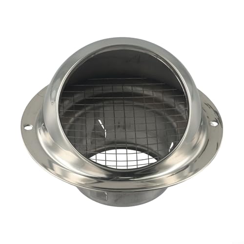 Insect Proof and Weather Sealed Stainless Steel Round Wall Extraction System (70mm)