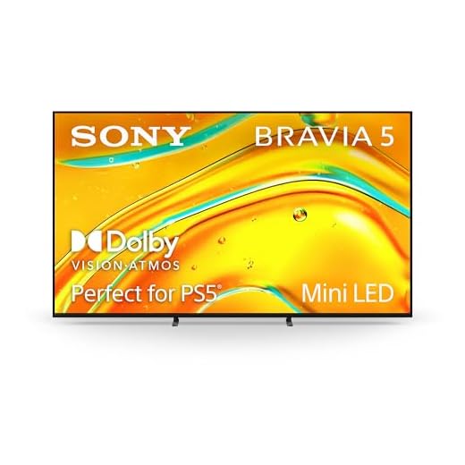 Sony BRAVIA 5 65 Inch TV, Mini LED, 4K Smart Google TV, XR Processor with AI Technology,120hz Television with Dolby Vision/Atmos, Exclusive Features for PlayStation®5, K-65XR50