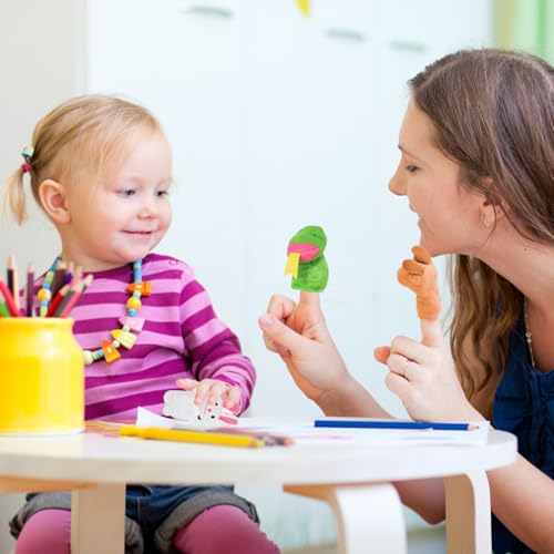 12 Stück Fingerpuppen Set, Plüschtier Kleine Tier Fingerpuppen, Fingerpuppefür Kinder, Fingerpuppen Baby für Kindergeburtstag, Babyparty & Taufe als Mitgebsel Geschenk zu Ostern Weihnachten