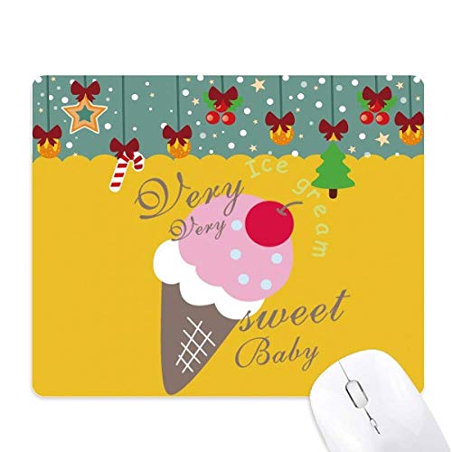 Tapis de souris Noël Cherry Sweet Baby, cadeau festif pour le bureau