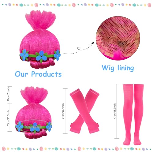 Disfraz Princesa Poppy para Niñas Talla 130 miniatura 5