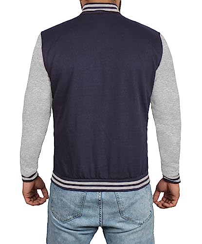 Image of Decrum Varsity Jacket Men - Casual High School Baseball Letterman Style Mens Bomber Jackets