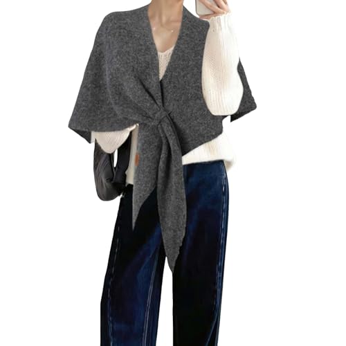 Shawl Wraps for Women Knitted Triangle Scarf Soft Cozy Shawls and Wraps Cardigan Cape Cashmere Shoulder Top Sweater3