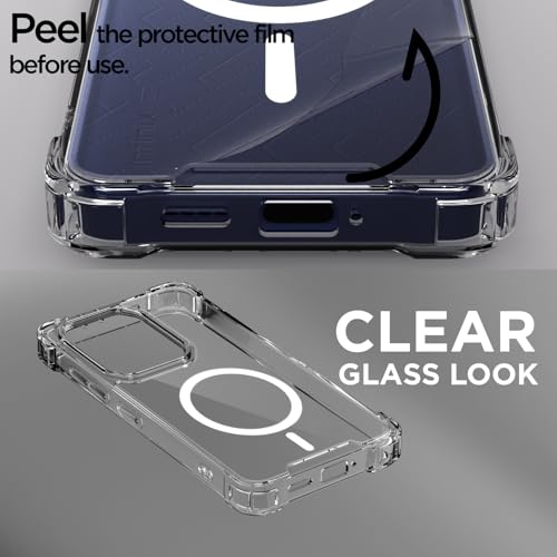 Image of Pikkme Back Cover for Infinix Note 50s 5G Mag-Safe Shockproof PC + TPU | Protective Case Magnetic Support | Bumper Case (Transparent Mag-Safe)