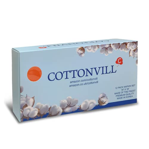 COTTONVILL Servilletas de Tela 100% Algodón 18x18 Pulg 12 Pzas miniatura 3