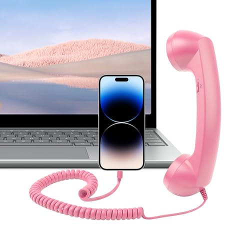 Combiné rétro Type-C accessoire téléphone vintage avec micro pour maison et fête