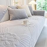 ▶ Vendu à la pièce / non vendu en lot complet : la housse de canapé est fabriquée en velours doux de haute qualité, doux et lisse au toucher et ne s'accumule pas facilement les poils ou les poils d'animaux. (Vendu à la pièce, non vendu en lot complet)