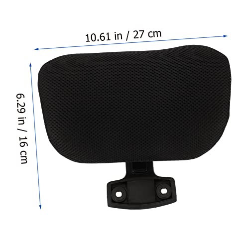 Appui-tête réglable pour chaise de bureau et ordinateur noir