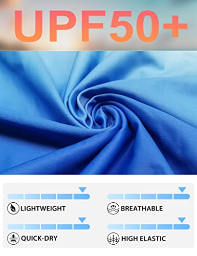 Foreyond Plus Size Rash Guard Shirt For Women Short Sleeve Plus Size Swim Shirts Swimwear Swim Top Blue Xxxl #TOP4