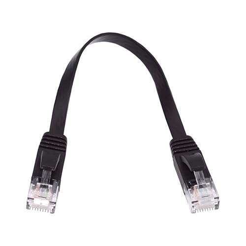 cablecc Cable de red Cat 6 RJ45 UTP Cable Ethernet plano ultra delgado cable trenzado par cable de conexión para portátil router 7.9 in