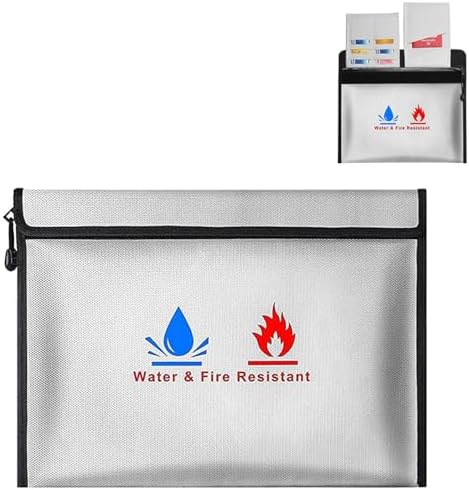 Fireproof Docuent Bag,14.2"x 11.2" Waterproof And Fireproof Docuent - View #4