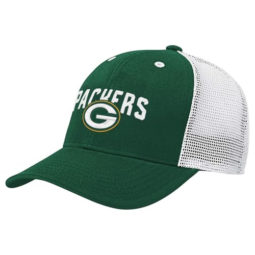 Lista de Gorra Green Bay favoritos de las personas. 46 Gorra de malla precurvada para camionero de malla precurvada de la NFL para niños, talla única, verde (Green Bay Packers - Green), Talla única