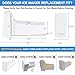 Upgraded DA97-20156B Refrigerator Ice Bucket Compatible with Samsung Ice Maker Replacement Ice Tray Parts DA97-20156A RF28R7351SR RF28R7201SR RF27T5201SG RF27T5201SR RF28HMEDBSR RF27T5501SR Ice Maker