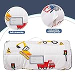 Viviland Toddler Kid Nap Mat for Preschool, Boys Car Truck Slumber Bag, Daycare Sleeping Bag with Pillow and Blanket, Kindergarten Sleep Mat - Image 3