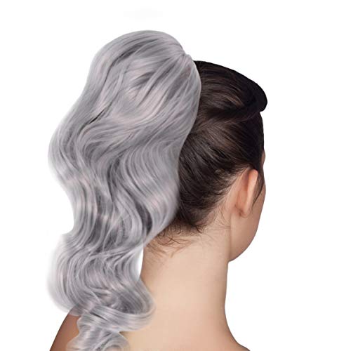 PIXNOR Clipe de Extensão de Rabo de Cavalo Rabo de Cavalo Longo Garra Rabo de Cavalo Ondulado Cabelo
