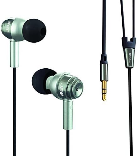 Audiosharp AS1216 Super Bass Metal Stereo Ultimate 3.5mm In Ear Earphones (Silver)