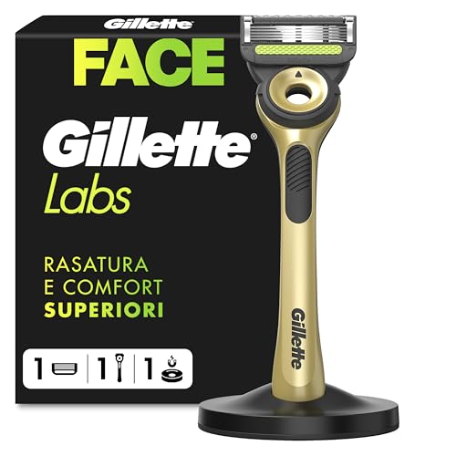 Gillette Labs con Barra Integrata, Rasoio Barba Manuale, ...