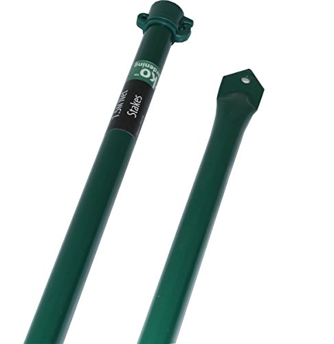 6x 1.5M Garden Net Tubular Stake Green Wire Fencing Mesh PVC Netting Ground Spike