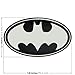 Fan Emblems Batman Domed Chrome Car Decal - 1989 Logo (Black and Chrome)