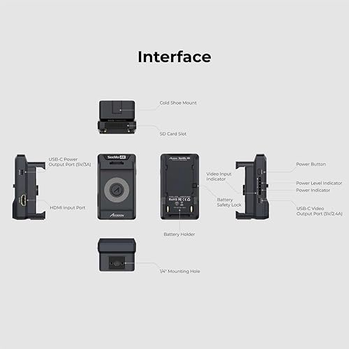 Miniatura 8 de Accsoon SeeMo - Sistema de transmisión de video HDMI 4K para i-Phone y para iPad iOS 12.0 o posterior con función de lectura para tarjeta SD HDMI en