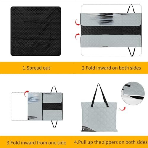 Couverture de plage extérieure pliable pour le camping et salon