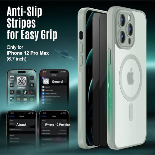 Image of Symcele Designed for iPhone 12 Pro Max Case, Compatible with MagSafe