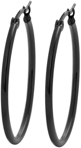 Miniatura 2 de Edforce - Arracadas de acero inoxidable (20-60mm de diámetro)