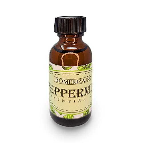 Aceite de menta natural 30 ml en botella ámbar