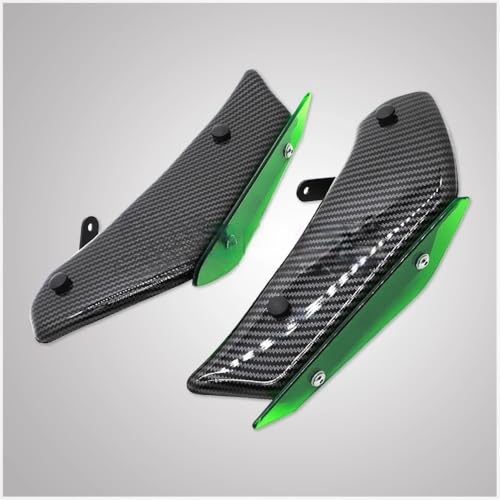Spoiler Sport pour Kawasaki Ninja 400 - Kit de carénage et déflecteur de vent noir
