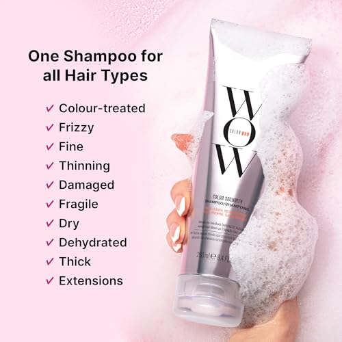 COLOR WOW Color Security Shampoo & Conditioner Duo – Sulphate-Free, Hydrating Cleanse + Moisture for Normal to Thick Hair | No Residue, Vegan, Cruelty-Free, 2 x 250ml