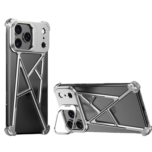 t[X ^P[X Ή iPhone 17 Pro / 17 Pro Max A~ op[P[X MfUC X^ht ^ Ռz R[i[ی Jی(Silver,17 Pro Max)