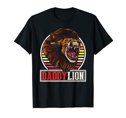 Papá Animal Zoo Keeper Día del Padre Regalo Safari Daddy Lion Camiseta