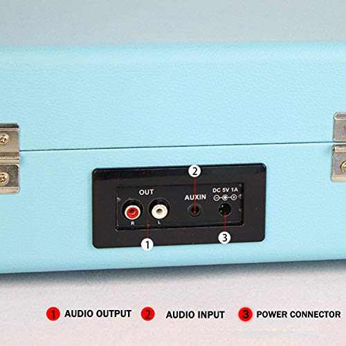 Record Player Turntable for Vinyl Record Player Wireless Portable Phonograph with Built-in Dynamic Speakers Suitcase… - Les Beatles, Paul McCartney, John Lennon, RIngo Starr, George Harrison Record Player Turntable for Vinyl Record Player Wireless Portable Phonograph with Built-in Dynamic Speakers Suitcase… – Image 5