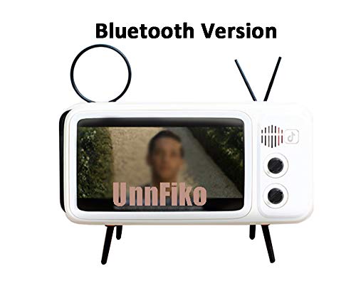 UnnFiko Wireless Bluetooth Speakers Retro TV Style Stand Holder, Cartoon Desktop Bracket Desk Mount