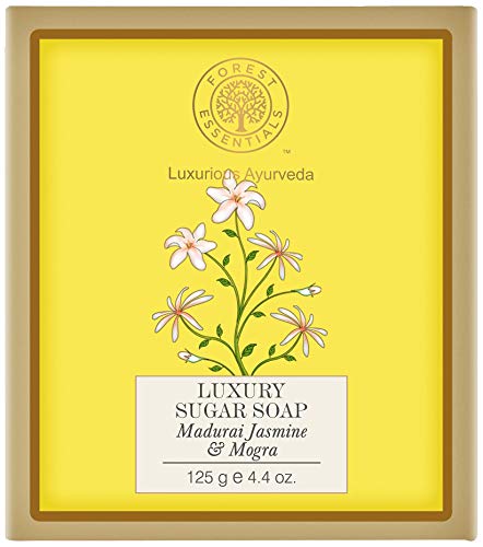 Forest Essentials Jasmine and Mogra Luxury Sugar Soap, 125g