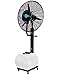 HYQNG Ventilateurs sur Pied industriels, Ventilateur de brumisation oscillant avec Grand réservoir d'eau de 65 L, Fonctionnement à 3 Vitesses, pour l'industrie, Le Commerce, Le Restaurant, Les patios