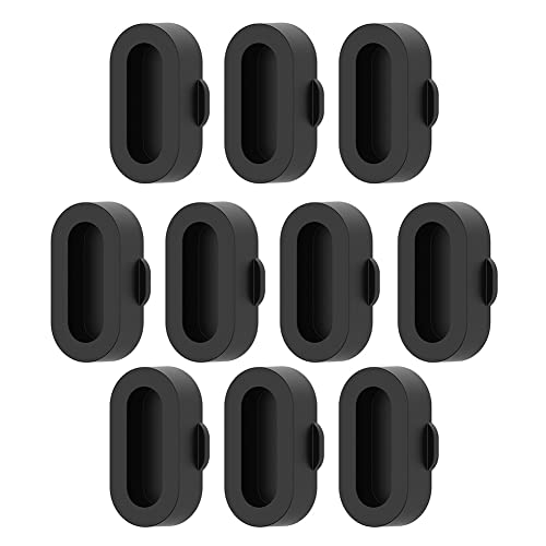 Junerain 10 pezzi di cofortura antipolvere for Garmin Fenix ​7 7S 7X 6 5 5X Venu 2, Nero