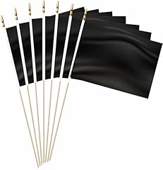 Small black mini stick flag