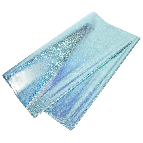 Toyvian Mantel Desechable Rectangular de Aluminio 1,37x2,74 M, 2 Piezas Diseño de Lunares Azul Claro para Fiesta, Decoración de Cumpleaños y Eventos