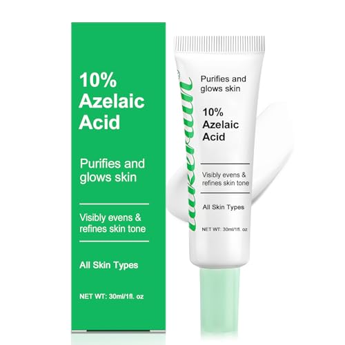 Allony Crema Acido Azelaico, 30ml 10% Azelaic Acid, Acido Azelaico Reducir las Manchas Marrones, Suave y Refrescante, Equilibra el Sebo y Unifica la Piel, Apto para Todo Tipo de Piel