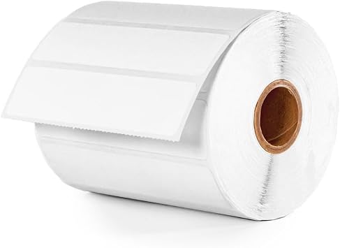 OnlineLabels 4" x 1" Direct Thermal Labels - White Matte - 1 Roll