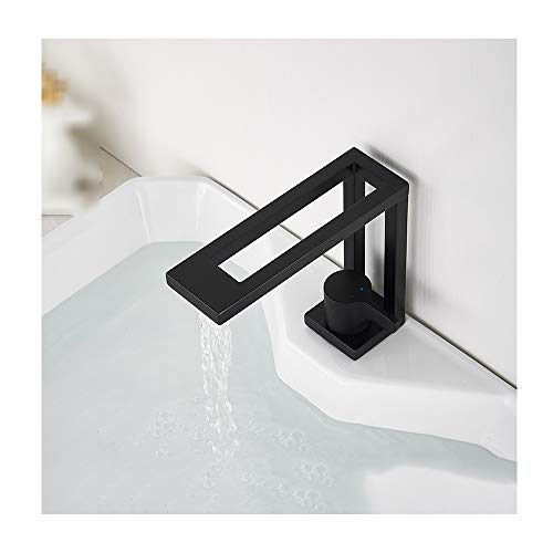 Robinet de salle de bain eau chaude et froide mitigeur cascade pour vasque moderne